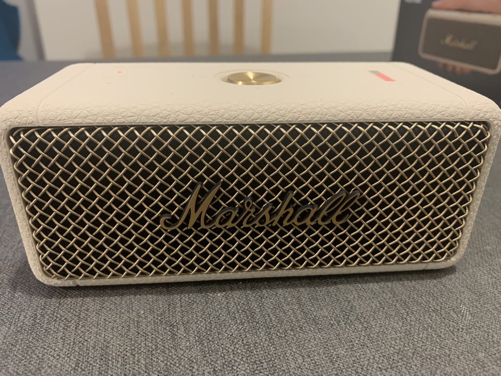 Marshall Emberton II Portable Bluetooth Speaker, Cream Marshall Emberton II Portable Bluetooth Speaker, Cream