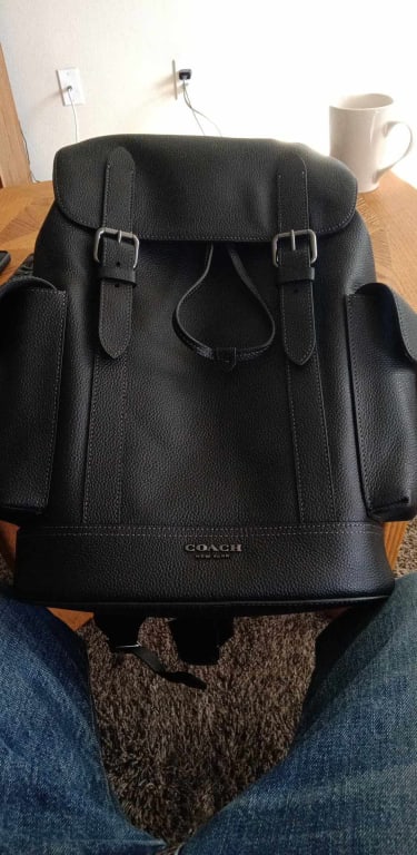 Coach Hudson Backpack In Sport Calf Leather, $550, Coach