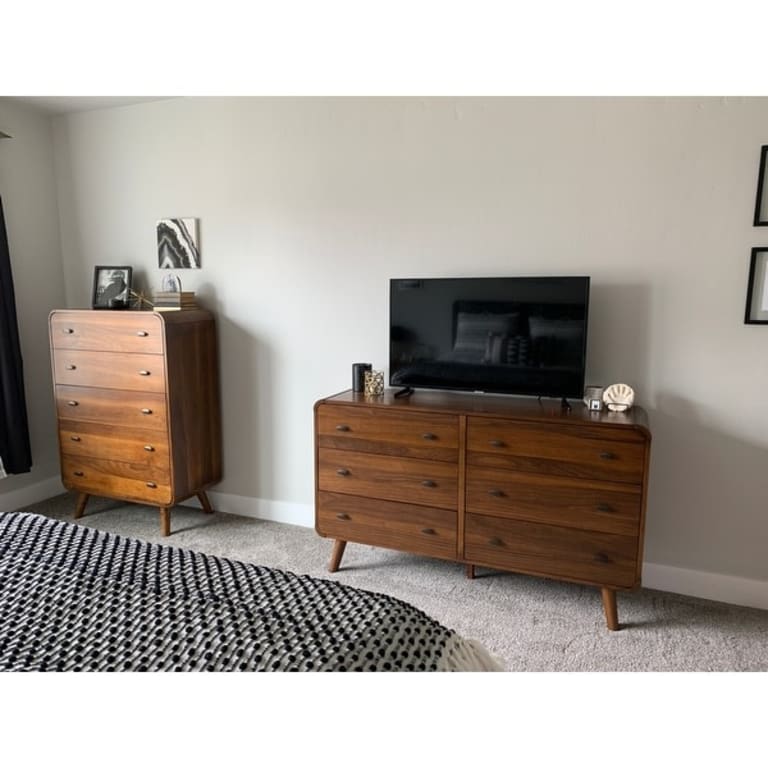 Coaster Furniture Robyn Dark Walnut 5piece Upholstered Tufted Bedroom