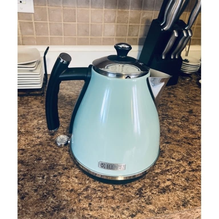 HADEN Cotswold 1.7Liter Stainless Steel Electric Tea Kettle Bed Bath