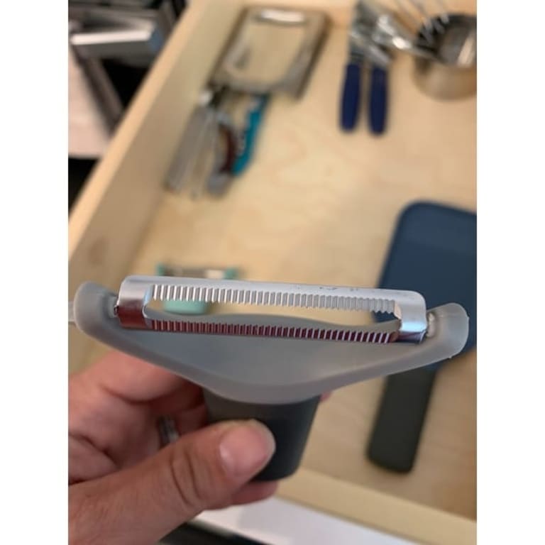 Leo 3pc Tool Set Peeler, Zester and Grater, Gray & Green Bed Bath