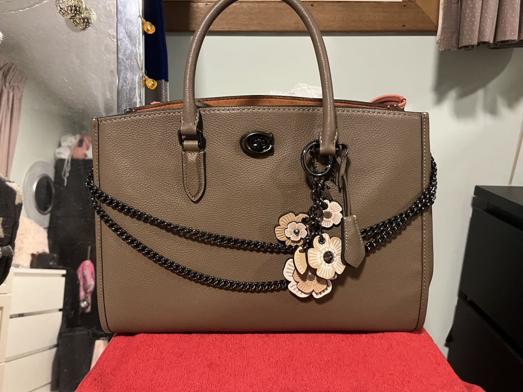 NWT Coach Cherry Mini Tabby Bag Charm