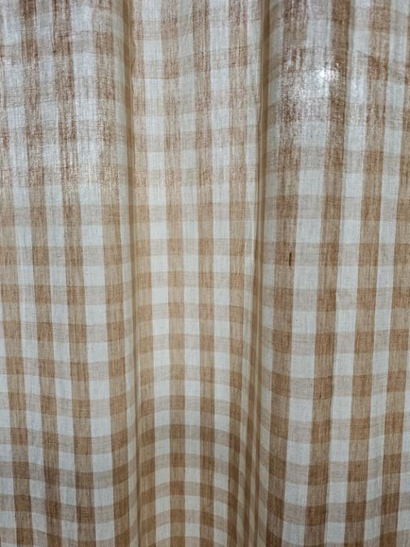 Checkmate Rod Pocket Tailored Curtain Pair w/Tiebacks or Tailored