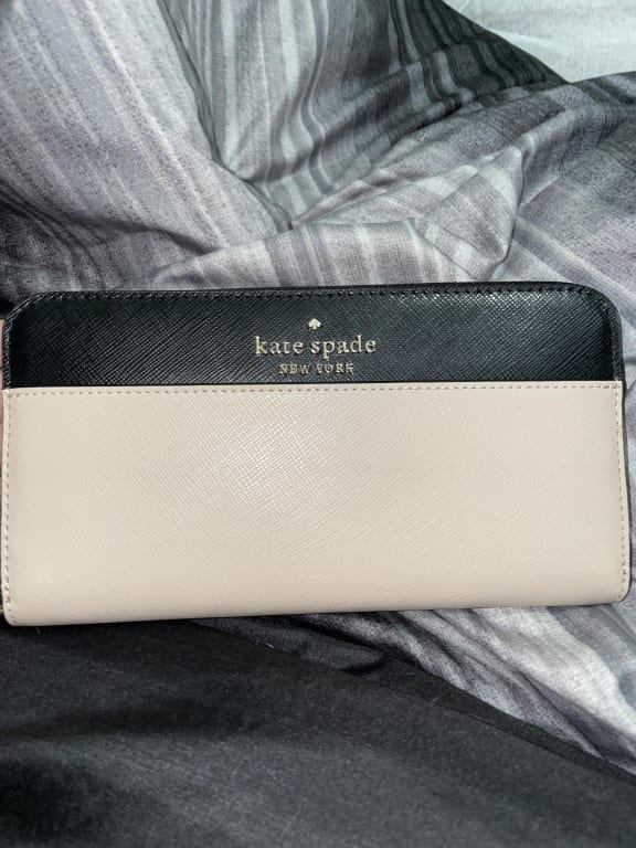 Kate Spade Staci Colorblock Saffiano Large Continental Wallet Clutch Peacock