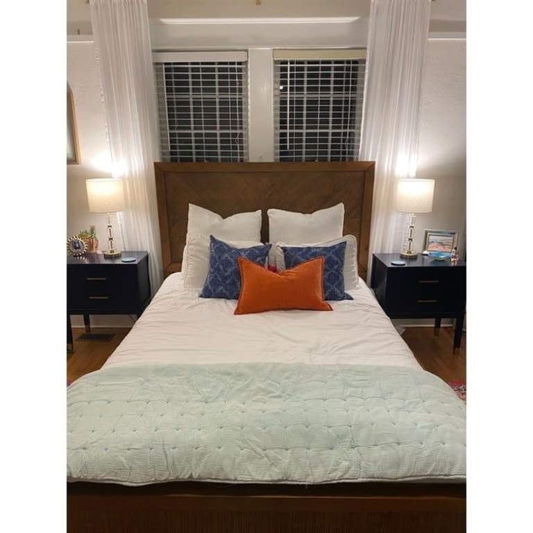 Abbyson Retro Midcentury Wooden Platform Bed Bed Bath & Beyond