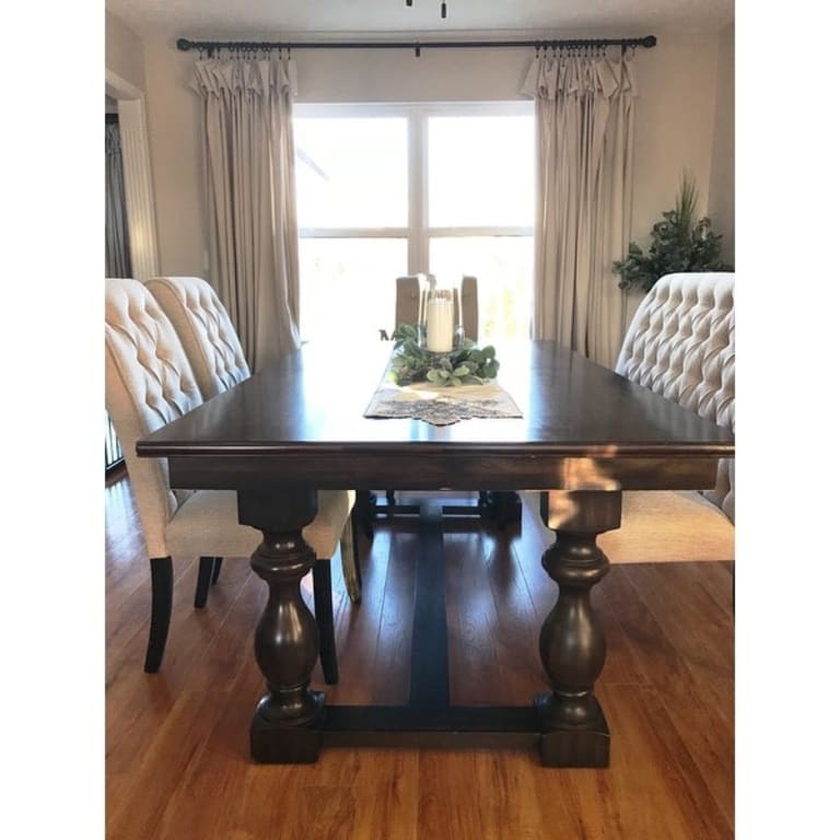 Furniture of America Sheila Contemporary Tufted Fabric 2seater Dining