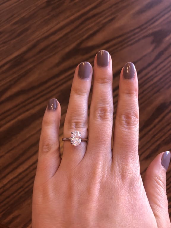 18K Yellow Gold Dawn Diamond Ring with Petite Comfort Fit Wedding Ring