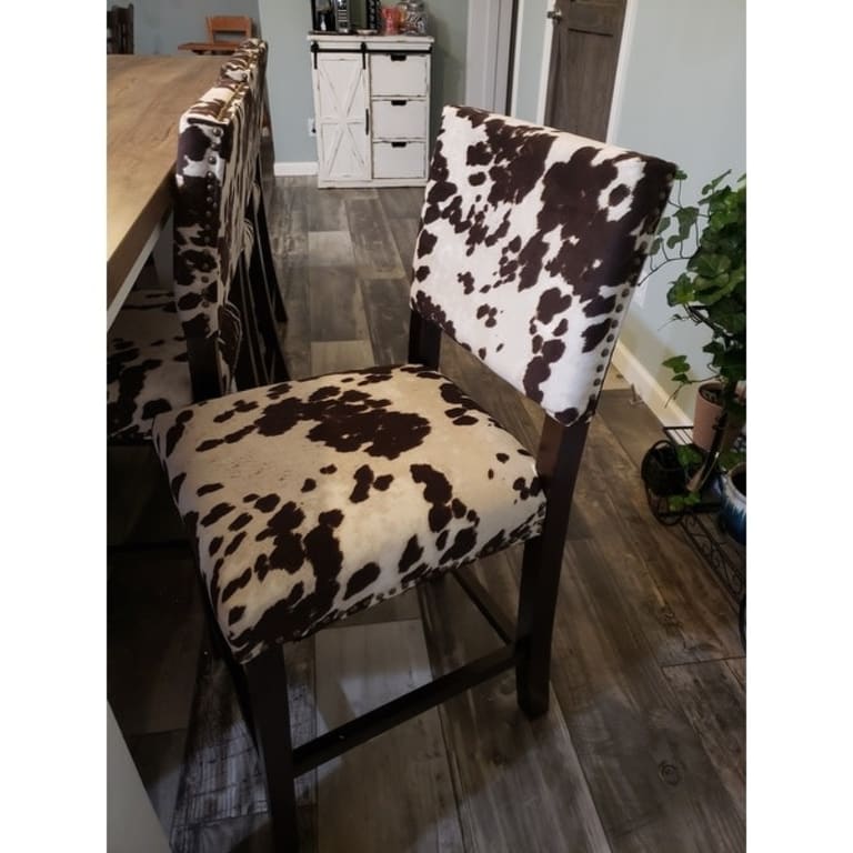 Cow Print Counter Stool On Sale Bed Bath & Beyond 9273235