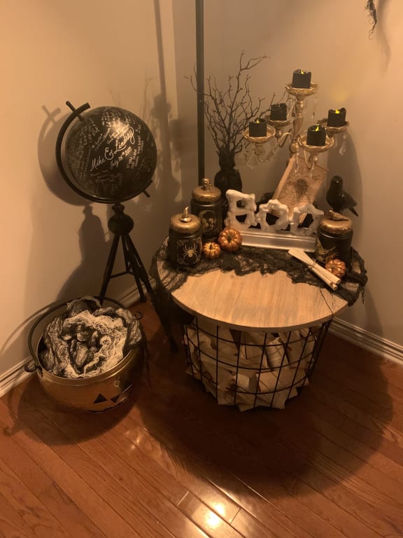 Wire Basket Table At Home