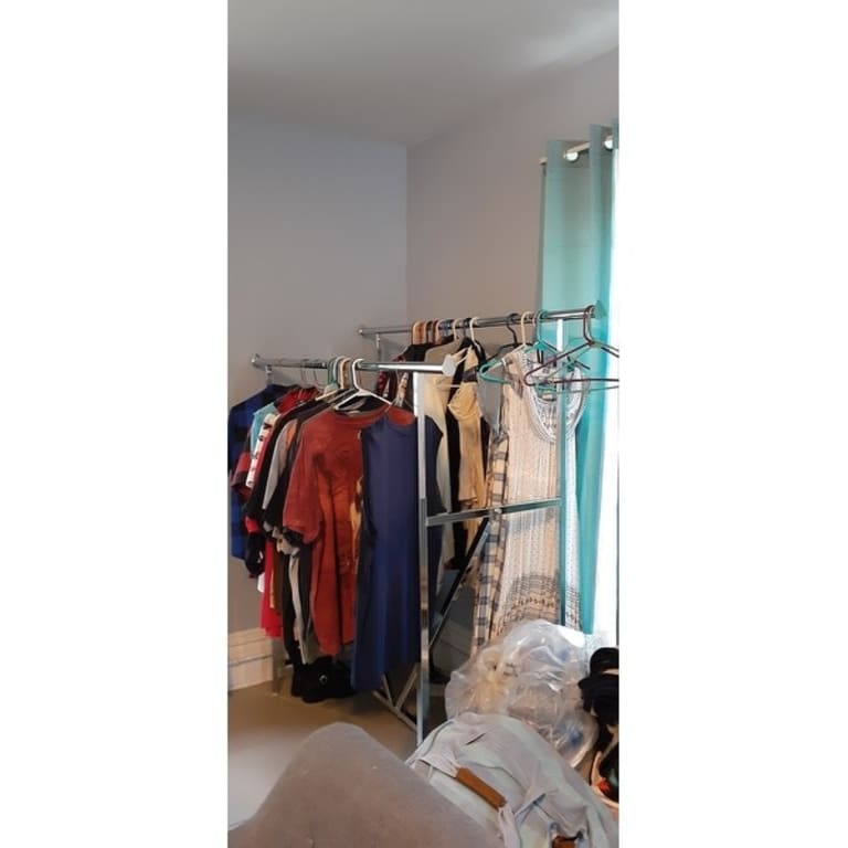 Econoco Adjustable Heavy Duty Double Bar, Retail Clothing Rack ...
