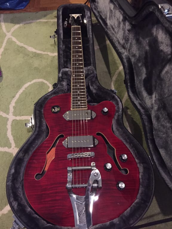 Epiphone Wildkat Bigsby Hollowbody Electric Guitar Antique Natural