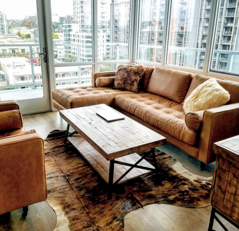 Brindle Cowhide Area Rug | Overland