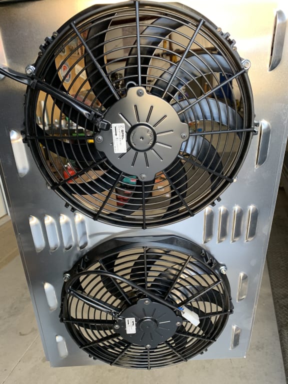 Dual 12 Inch Fan Shroud Combo, 28 W x 17 H