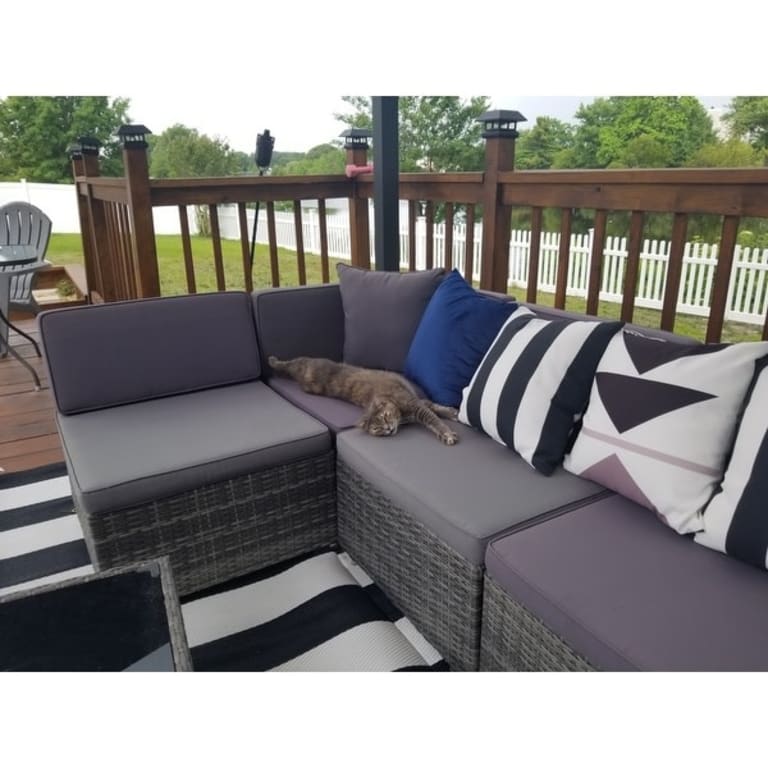 Siara 7piece Rattan Wicker Sectional Patio Set by Havenside Home On