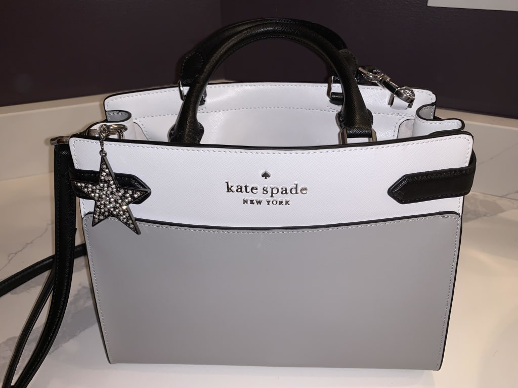Kate Spade Staci Medium Satchel in Colorblock Nimbus Grey – Exclusively USA