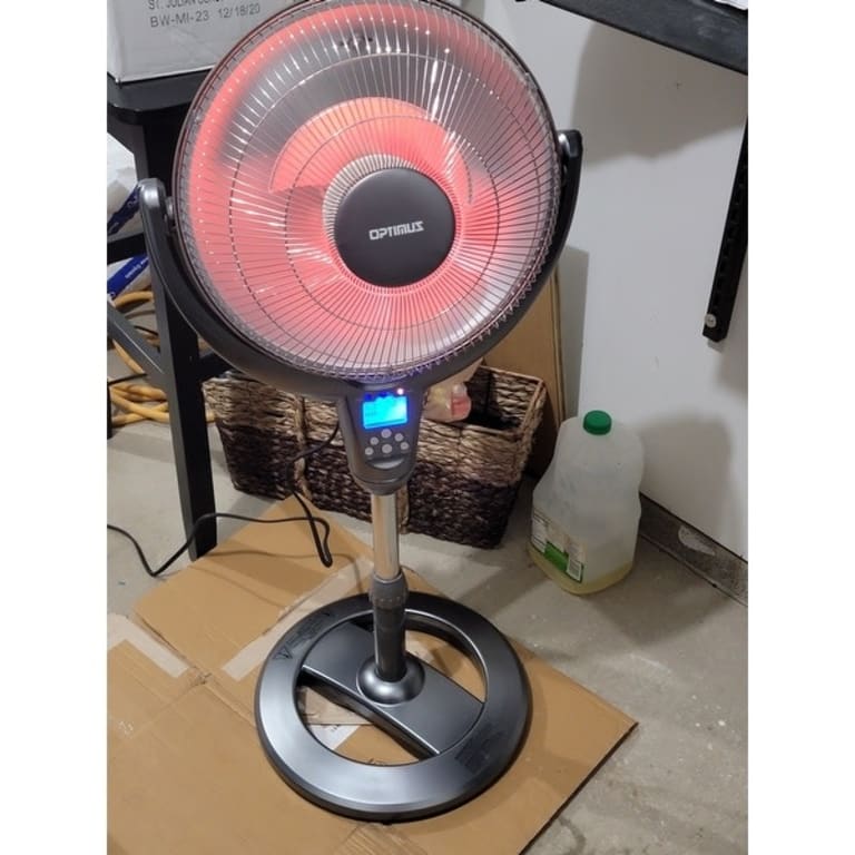 Optimus Oscillating Pedestal Digital Dish Heater H4501 On Sale Bed Bath & Beyond 29473628