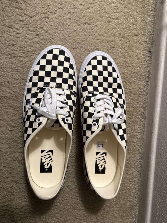 Premium Authentic Checkerboard Shoe in Checkerboard Black