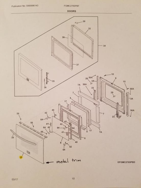 Pg 10, Parts diagram