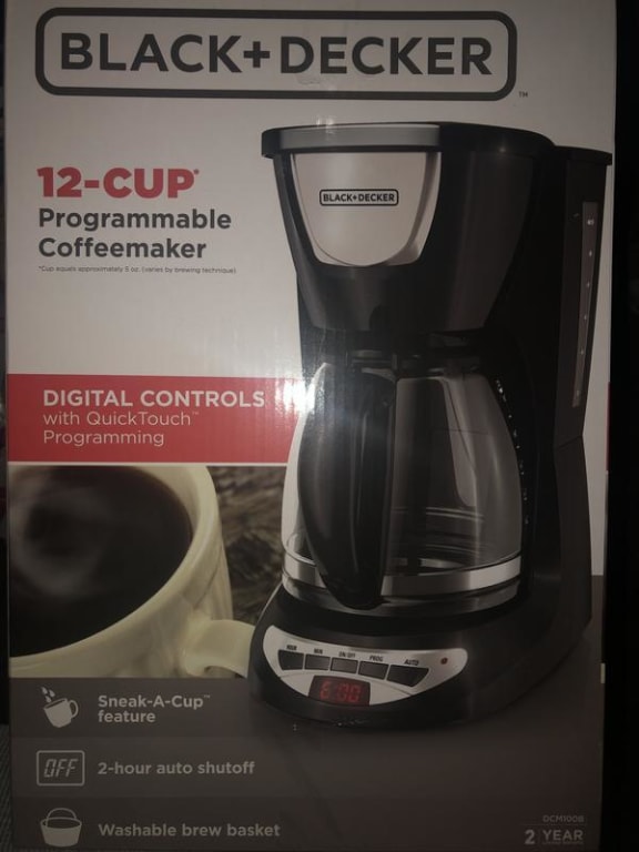BLACK+DECKER QuickTouch Digital Programmable 12-Cup* Coffee Maker