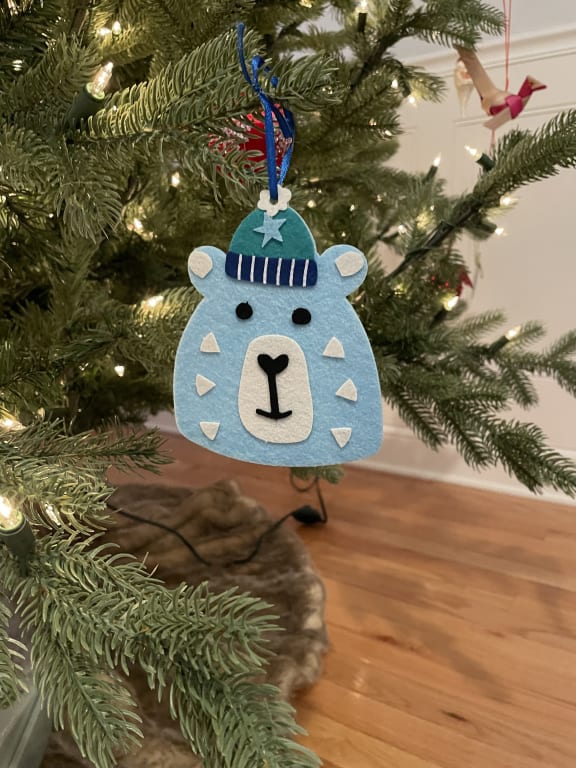 DIY Ornament Advent Calendar from Uncommon Goods. Customer submitted image.