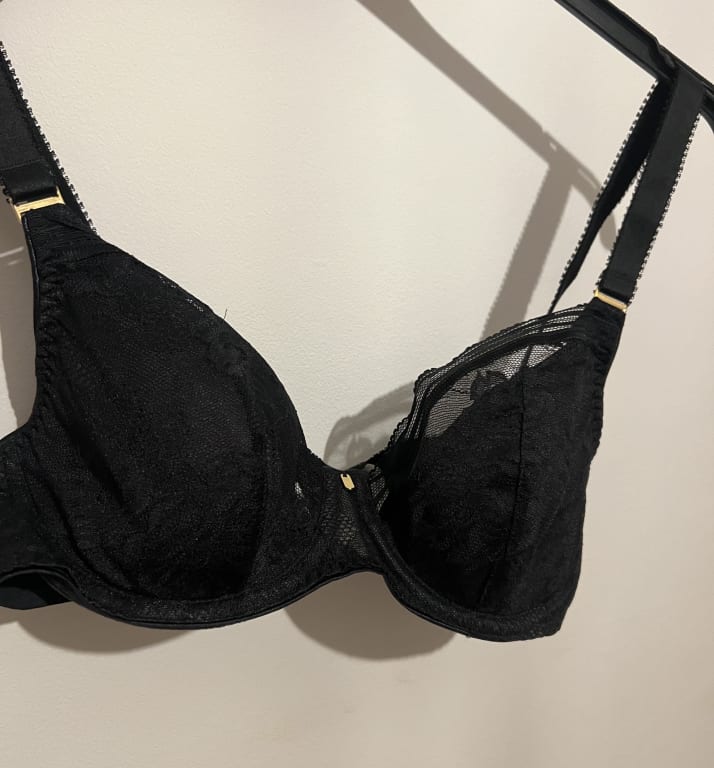 Fantasie Fusion Lace Underwire Padded Plunge Bra, Black at John Lewis &  Partners