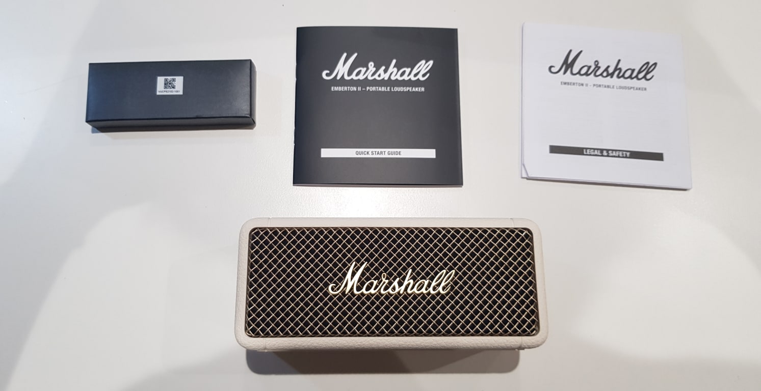 Marshall Emberton II Portable Bluetooth Speaker, Cream Marshall Emberton II Portable Bluetooth Speaker, Cream