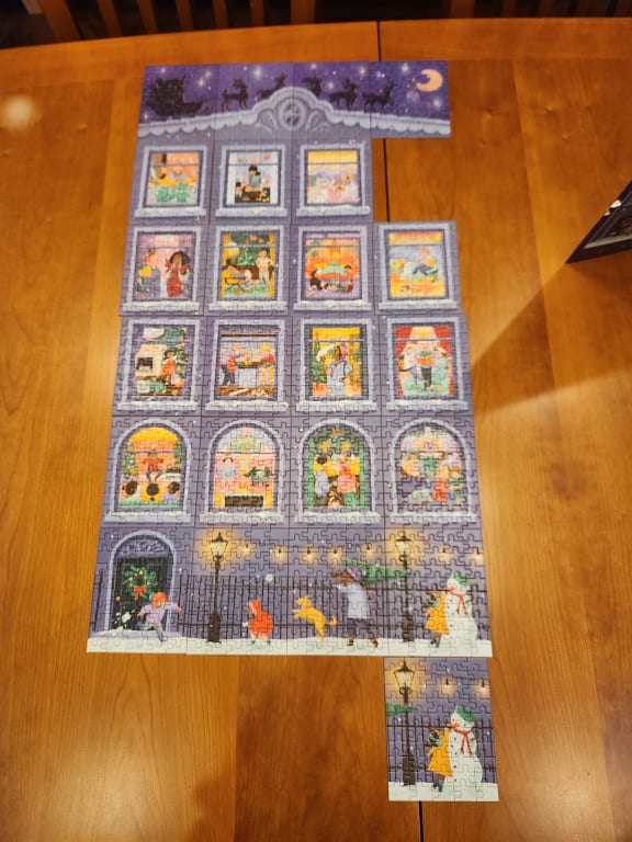 Through the Window Puzzle Advent Calendar from Uncommon Goods. Customer submitted image.