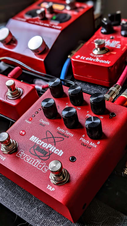 ギター Eventide MicroPitch Delay Eventide MicroPitch Delay Effects Pedal Red | Guitar Center