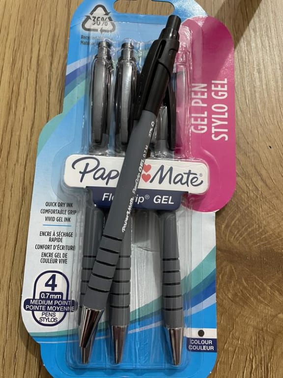 Paper Mate Flexgrip Ultra Retractable Ballpoint Pen, Black
