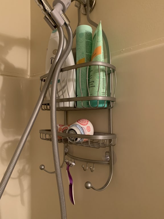 Grey Metal York Shower Caddy, 22