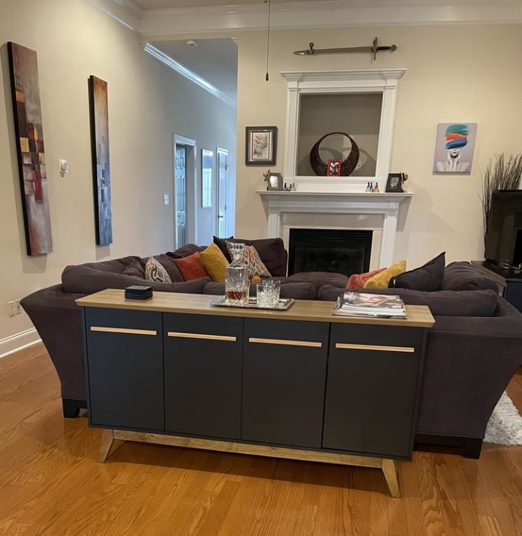 Yonkers 62.99 Sideboard with Solid Wood Legs and 2 in Off