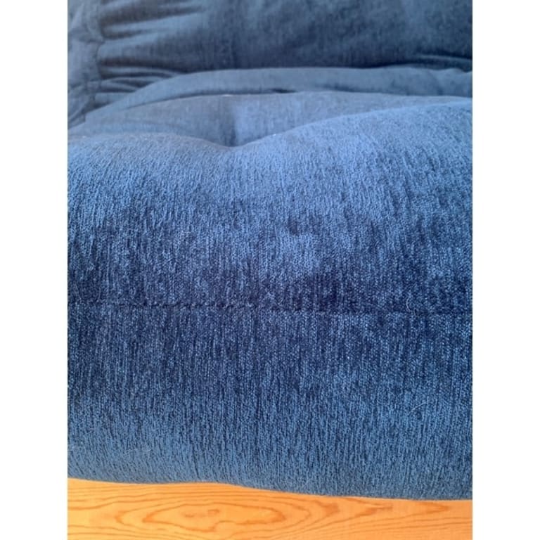 Humble + Haute Queen Textured Deep Blue 12inch Futon Mattress Bed