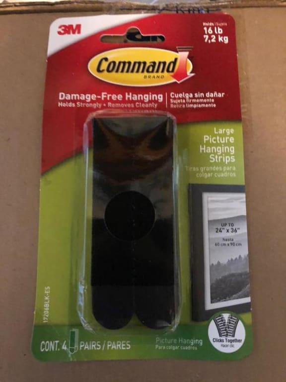 Command Large Picture Hanging Strips, 4 Sets 