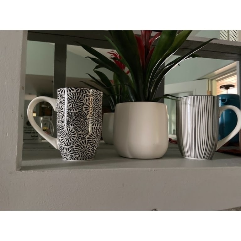 Japanese-style Tall 18-ounce Assorted Coffee Mugs (Set of 4