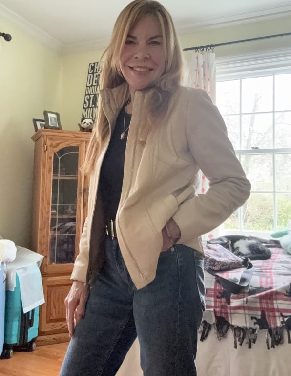 Customer Image Captioned: The petite XXS