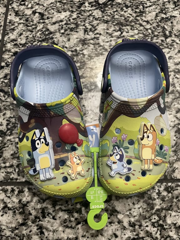 Crocs Kids' Bluey Classic Clogs, Multi