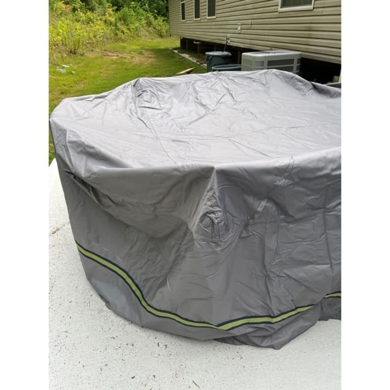 Duck Covers Soteria RainProof Rectangular/Oval Patio Table with Chairs