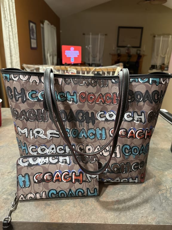 COACH®  Disney X Coach City Tote With Signature Canvas Interior