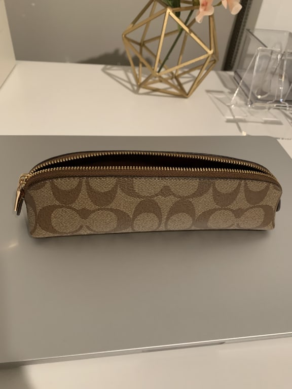 COACH® Outlet | Pencil Case In Signature Canvas