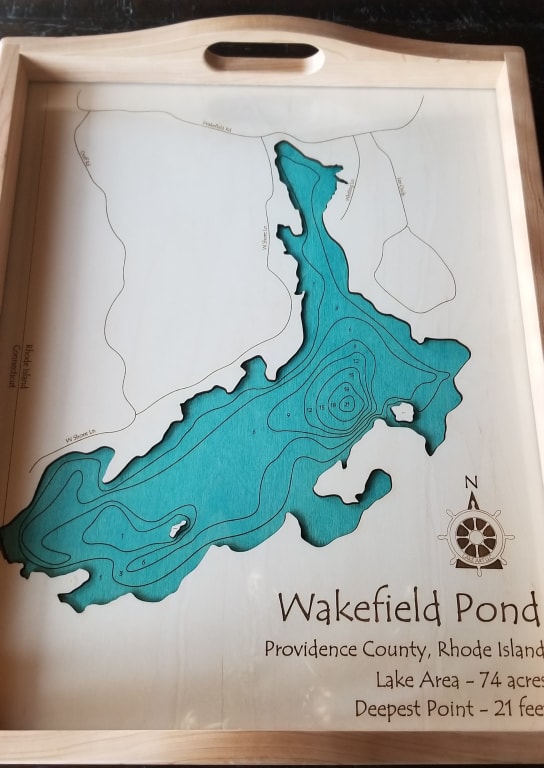Coastal and Lake Art Serving Trays from Uncommon Goods. Customer submitted image.