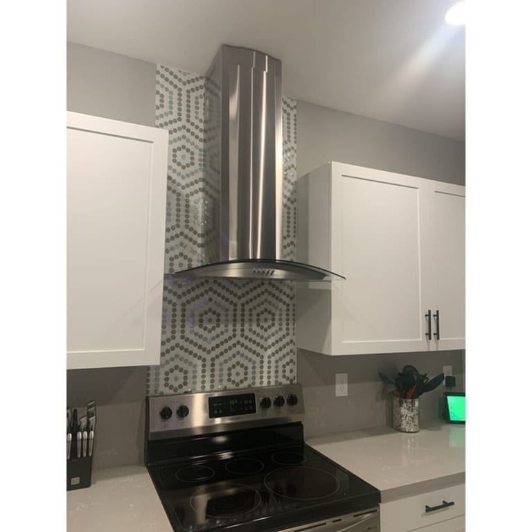 Winflo Stainless Steel Chimney Extension (up to 11ft. Ceiling) for