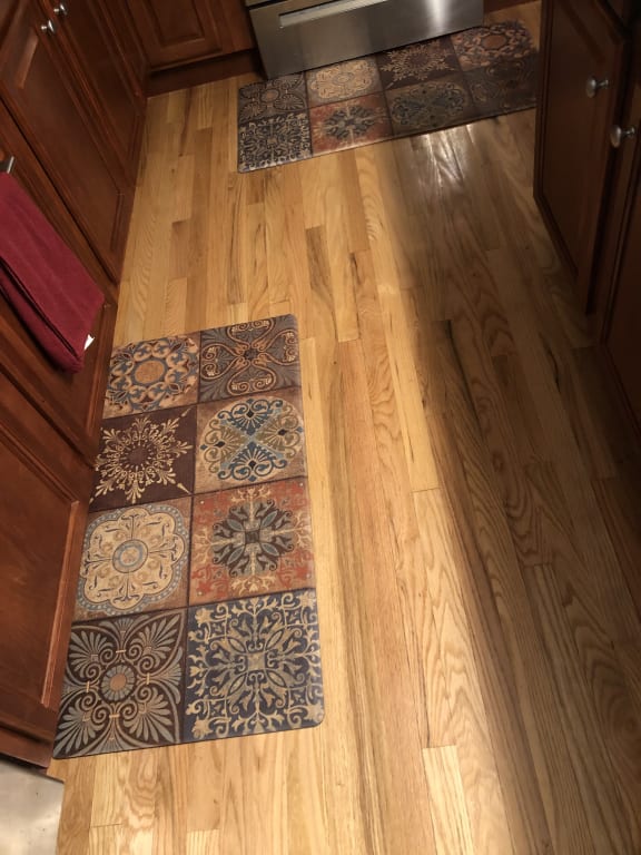 Spanish Tile Look Comfort Kitchen Mat, 20x39, Brown, Sold by at Home