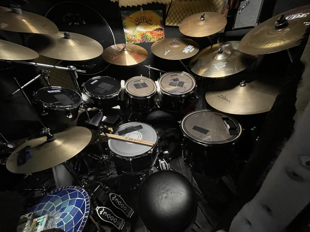 PDP by DW 4-Piece 20th Anniversary Shell Pack, Matte/Gloss Black w