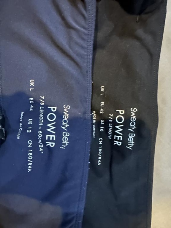 Sweaty Betty Power 7/8 Gym Leggings, Navy Blue at John Lewis