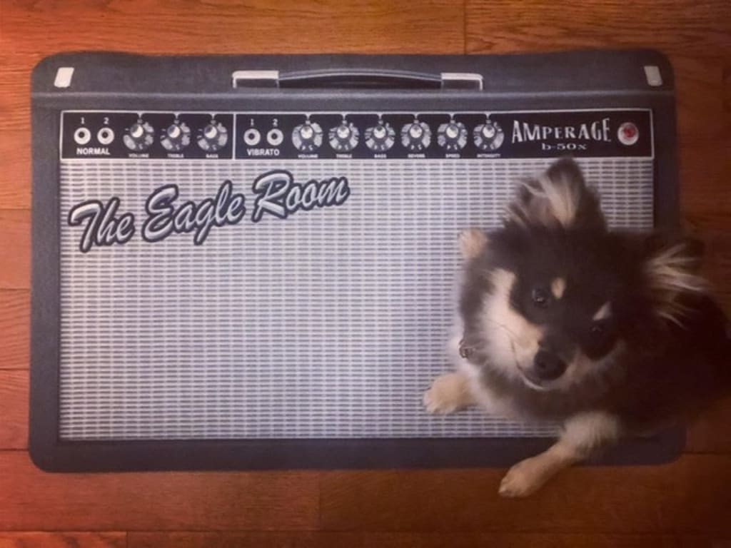 Personalized Amp Doormat from Uncommon Goods. Customer submitted image.