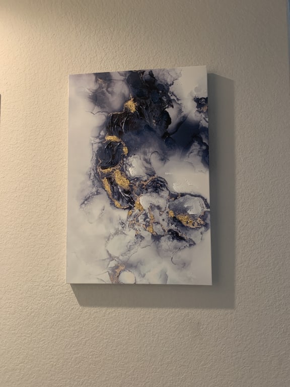 Break In The Clouds Embellished Canvas Wall Art, 24x36