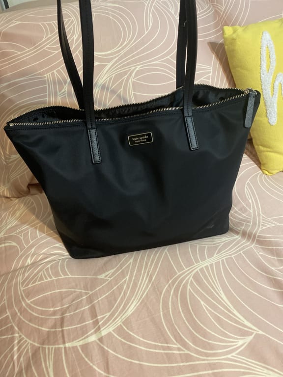  Kate Spade New York Hayden Nylon Zip Top Tote, Currant Jam :  Clothing, Shoes & Jewelry