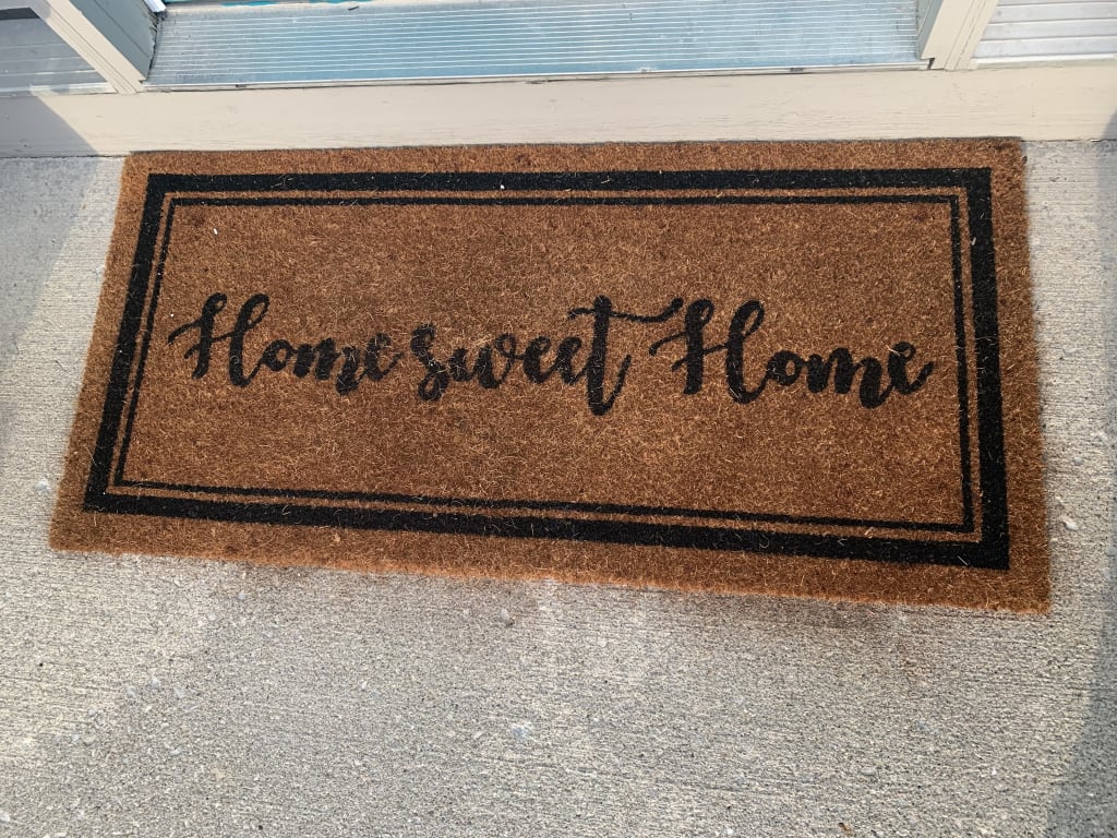 New Natural Coir Non Slip Tree Home Sweet Home Floor Entrance Door Mat –  Tar Heel MarketPlace