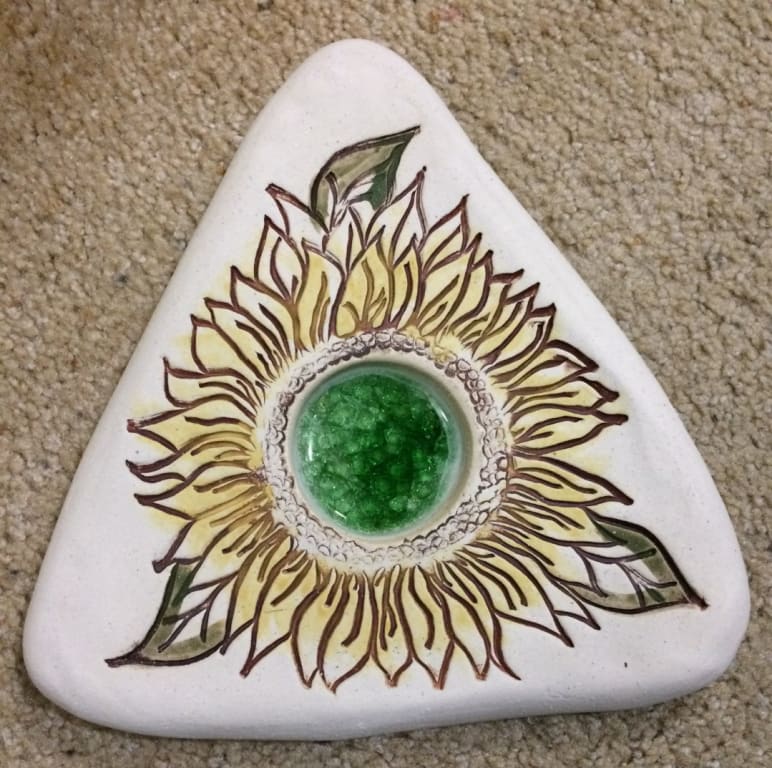 Sunflower Butterfly Puddler from Uncommon Goods. Customer submitted image.