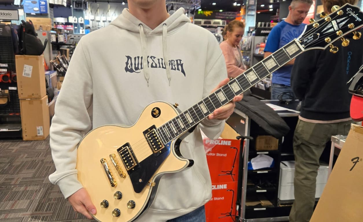 Epiphone Les Paul Custom Blackback GC-Exclusive Electric Guitar